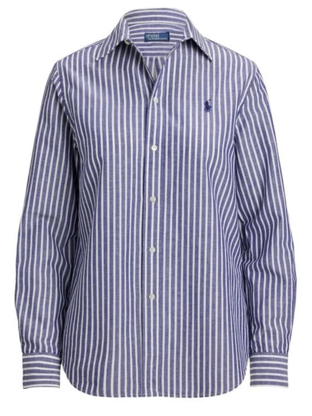 Polo by Ralph Lauren Blue and White Striped Button-Down Shirt